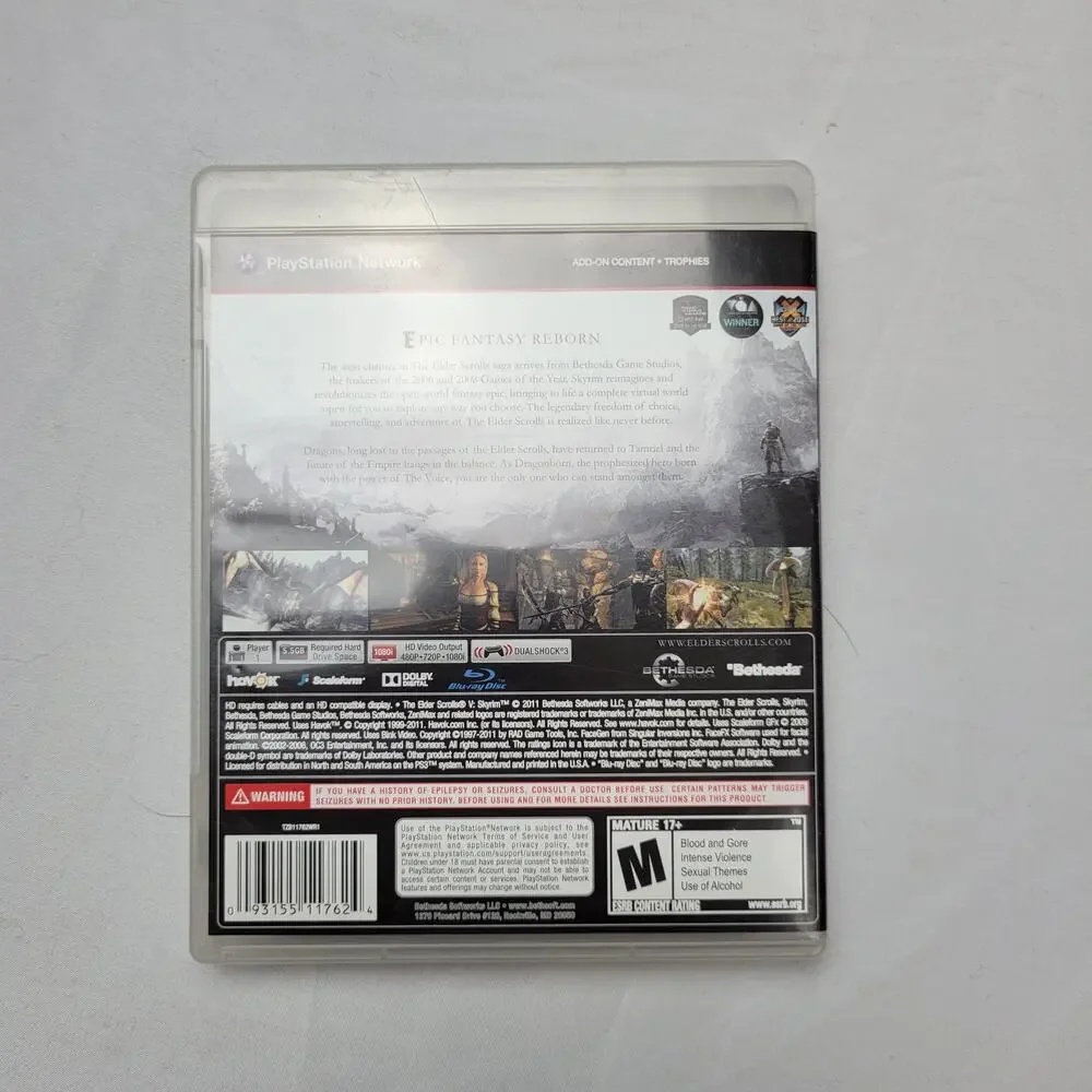 The Elder Scrolls V: Skyrim CIB PS3